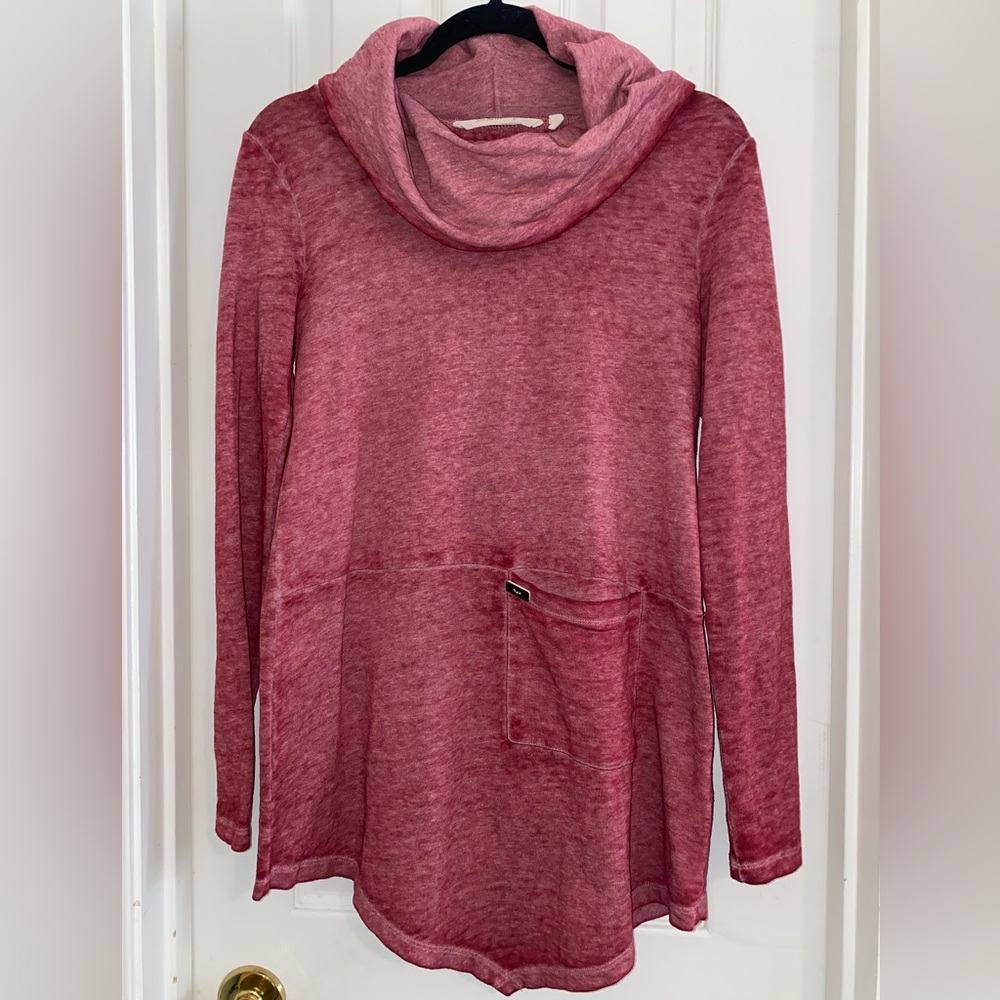 Soft Surroundings Maroon Cowl Neck Sweater